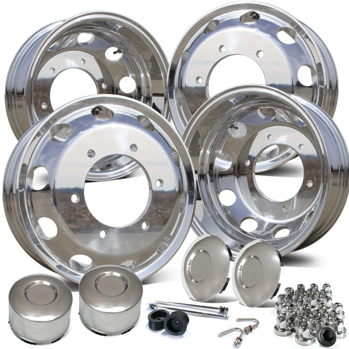 16x5.5 Northstar Sprinter 3500 Mirror Polish 4 Wheel Package - Image 4