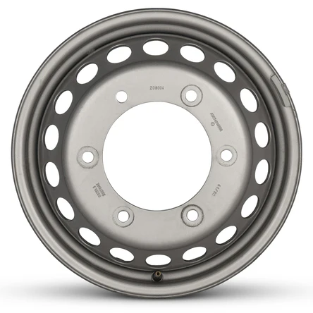16x5.5 Road Roady RRW-85413 Silver SPRINTER DUALLY Steel Wheels 6x205 Pair (Fits Stock Tire Sizing)