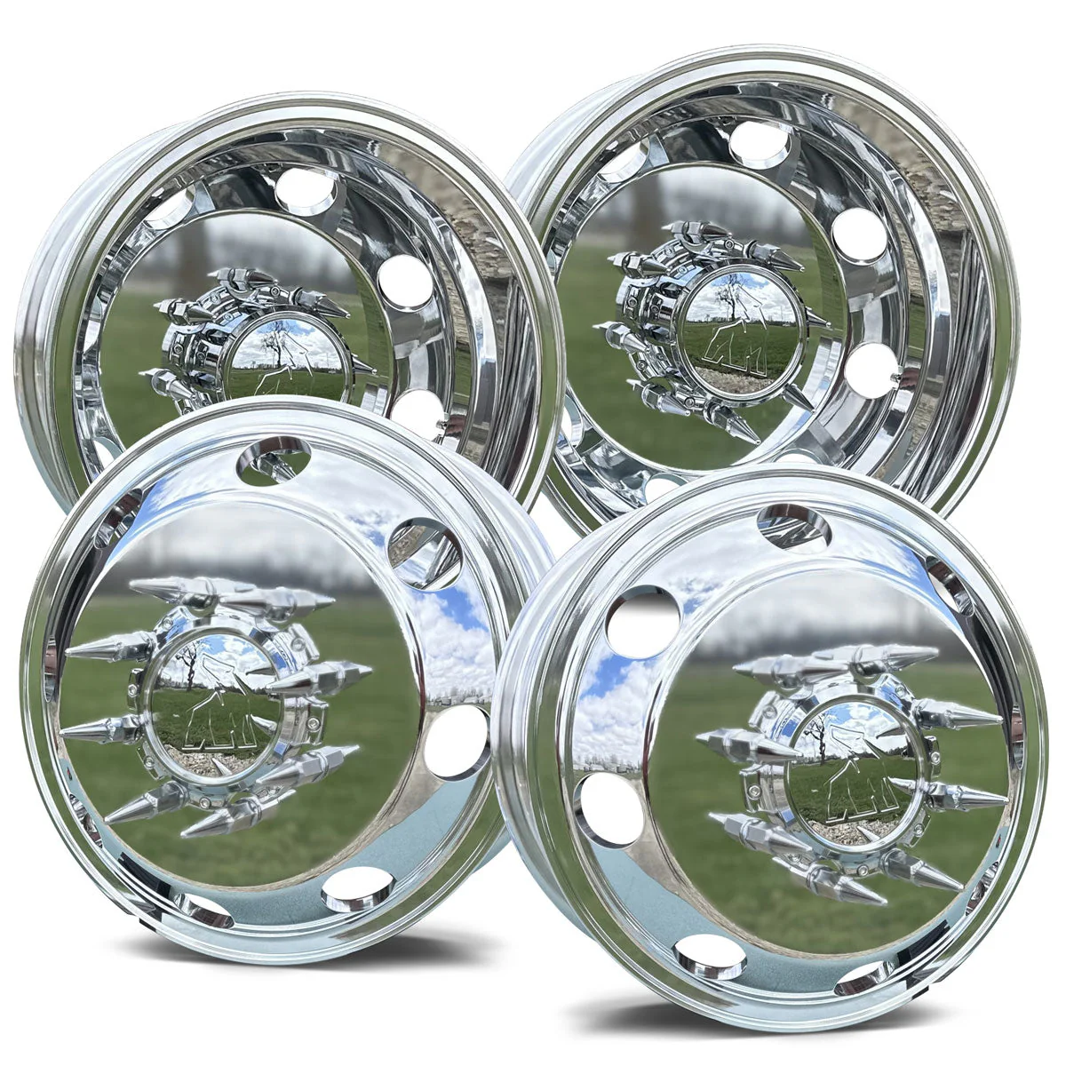 16x6.00 Northstar 8x170mm Bolt Circle Ford (F350 1998-2004) Mirror Finish Both Sides 4 Wheel Kit - Image 2
