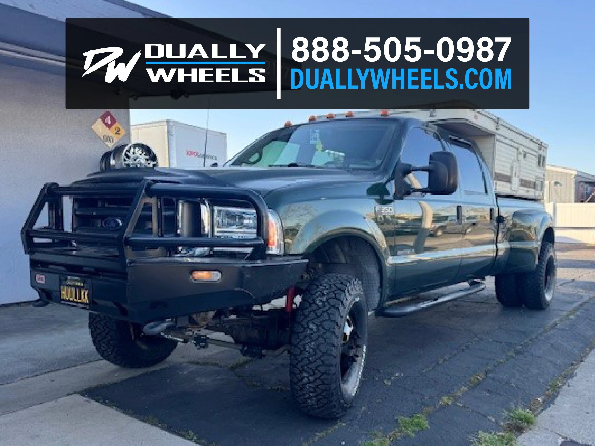16x6 Ultra 002BK Modular Black PRE-11 GM PRE-19 DODGE DUALLY Wheels 8x6.5 Set of 4 (Fits Stock Tire Sizing) - Image 3
