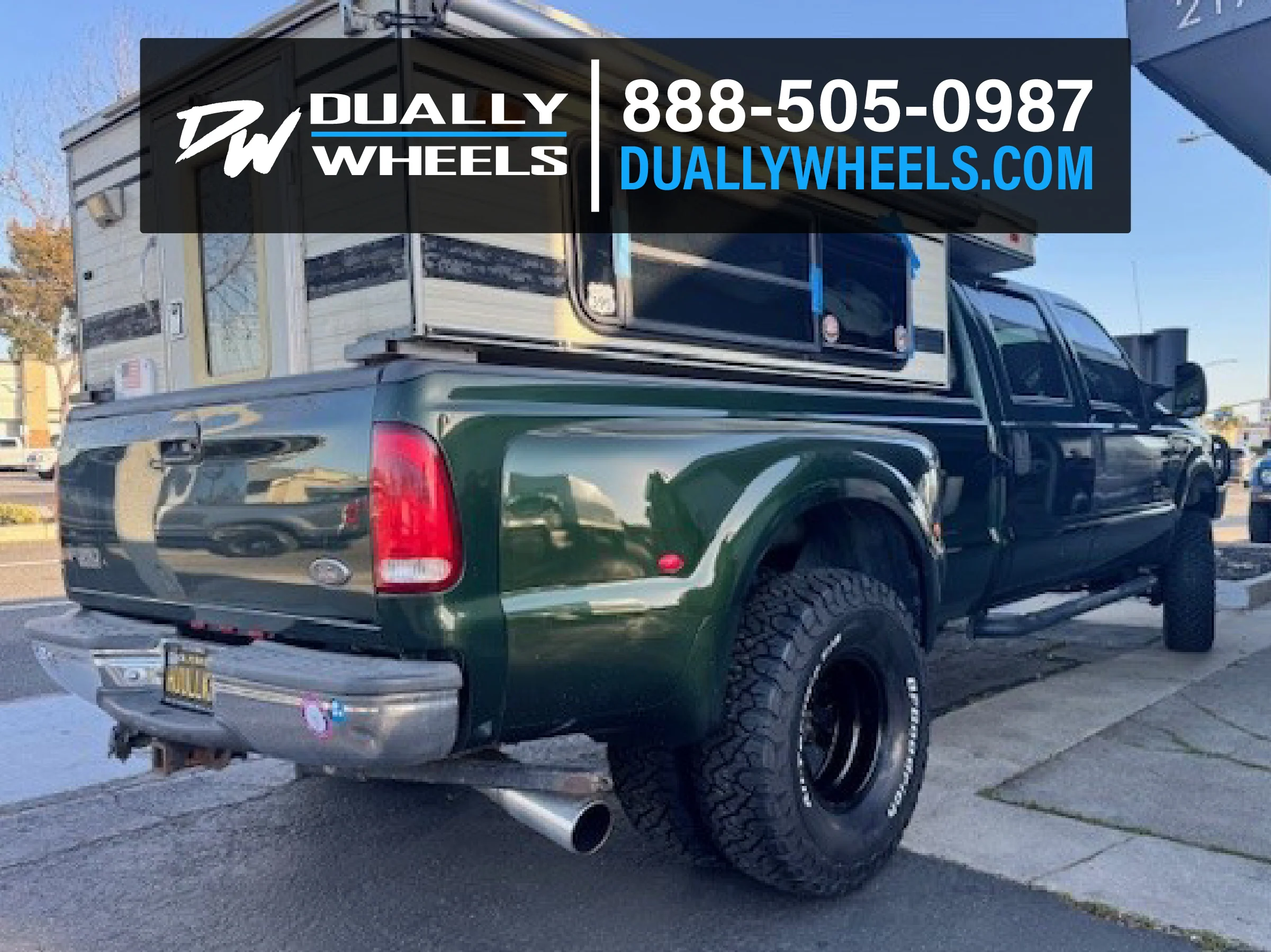 16x6 Ultra 002BK Modular Black PRE-11 GM PRE-19 DODGE DUALLY Wheels 8x6.5 Set of 4 (Fits Stock Tire Sizing) - Image 4