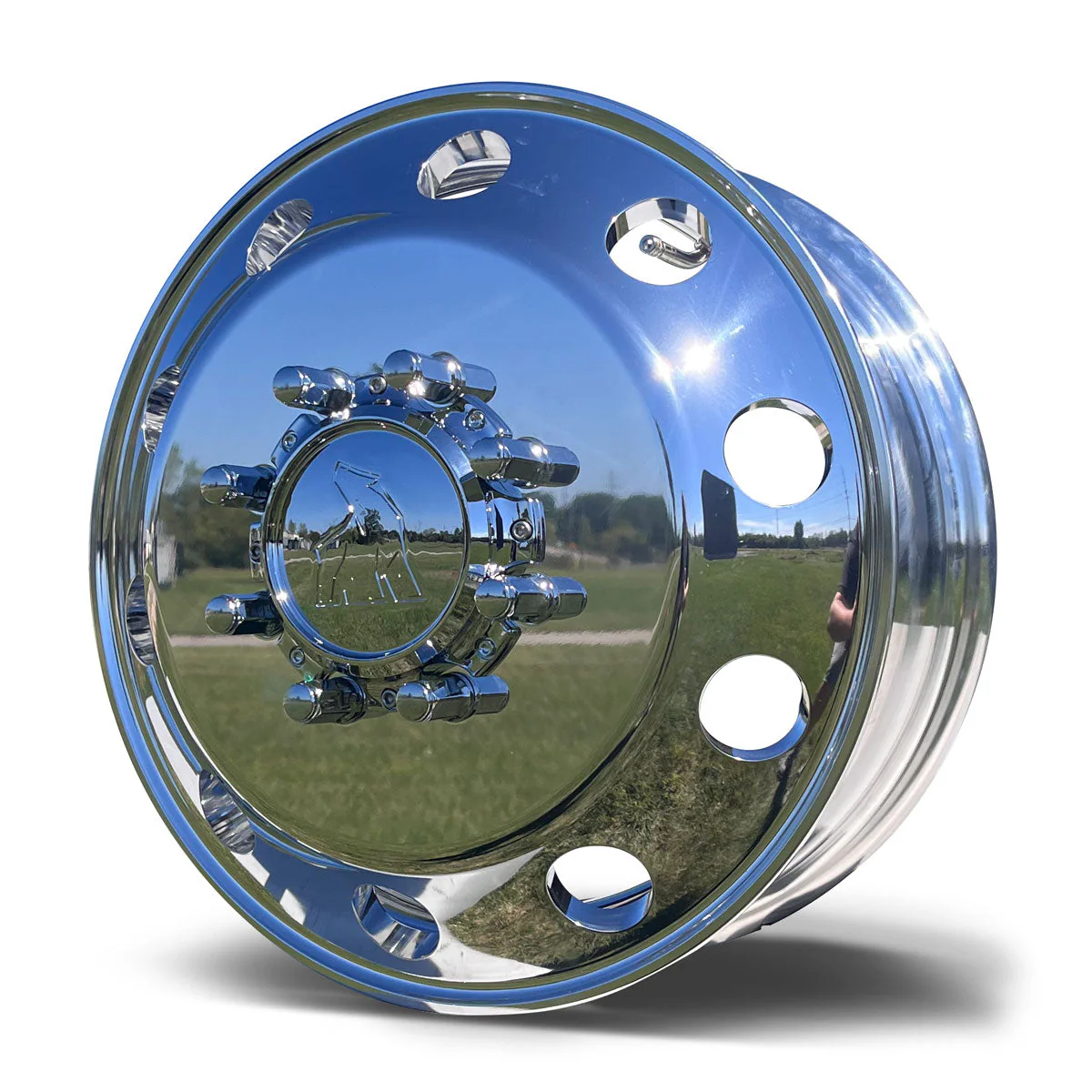17.0"x6.00" Northstar Mirror Polished Both Sides 1994-2011 Dodge Ram 3500 DRW 8X6.5" 4 Wheel Kit - Image 5
