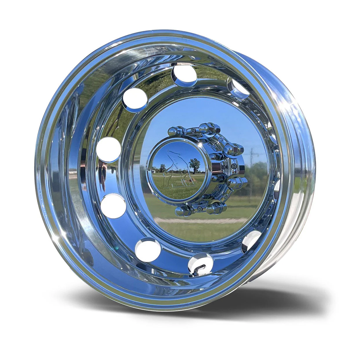 17.0"x6.00" Northstar Mirror Polished Both Sides 1994-2011 Dodge Ram 3500 DRW 8X6.5" 4 Wheel Kit - Image 7