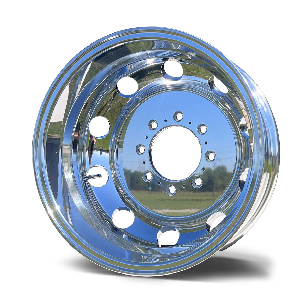 17.0"x6.00" Northstar Mirror Polished Both Sides 2012-2018 Dodge Ram 3500 DRW 8X6.5" 4 Wheel Kit - Image 4