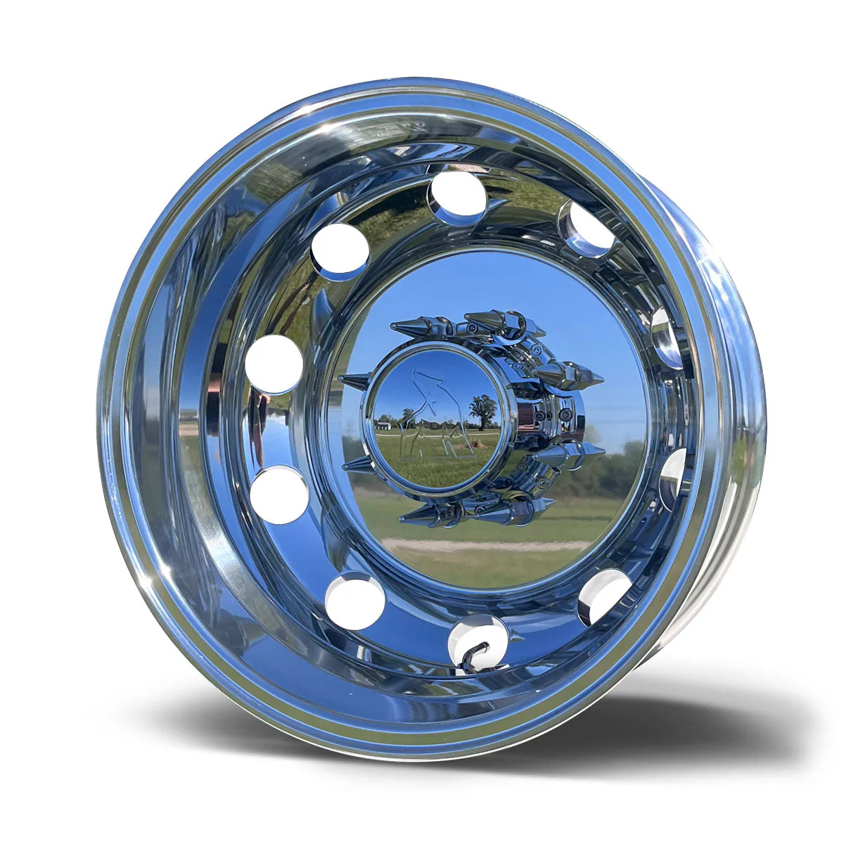 17.0"x6.00" Northstar Mirror Polished Both Sides 2012-2018 Dodge Ram 3500 DRW 8X6.5" 4 Wheel Kit - Image 8