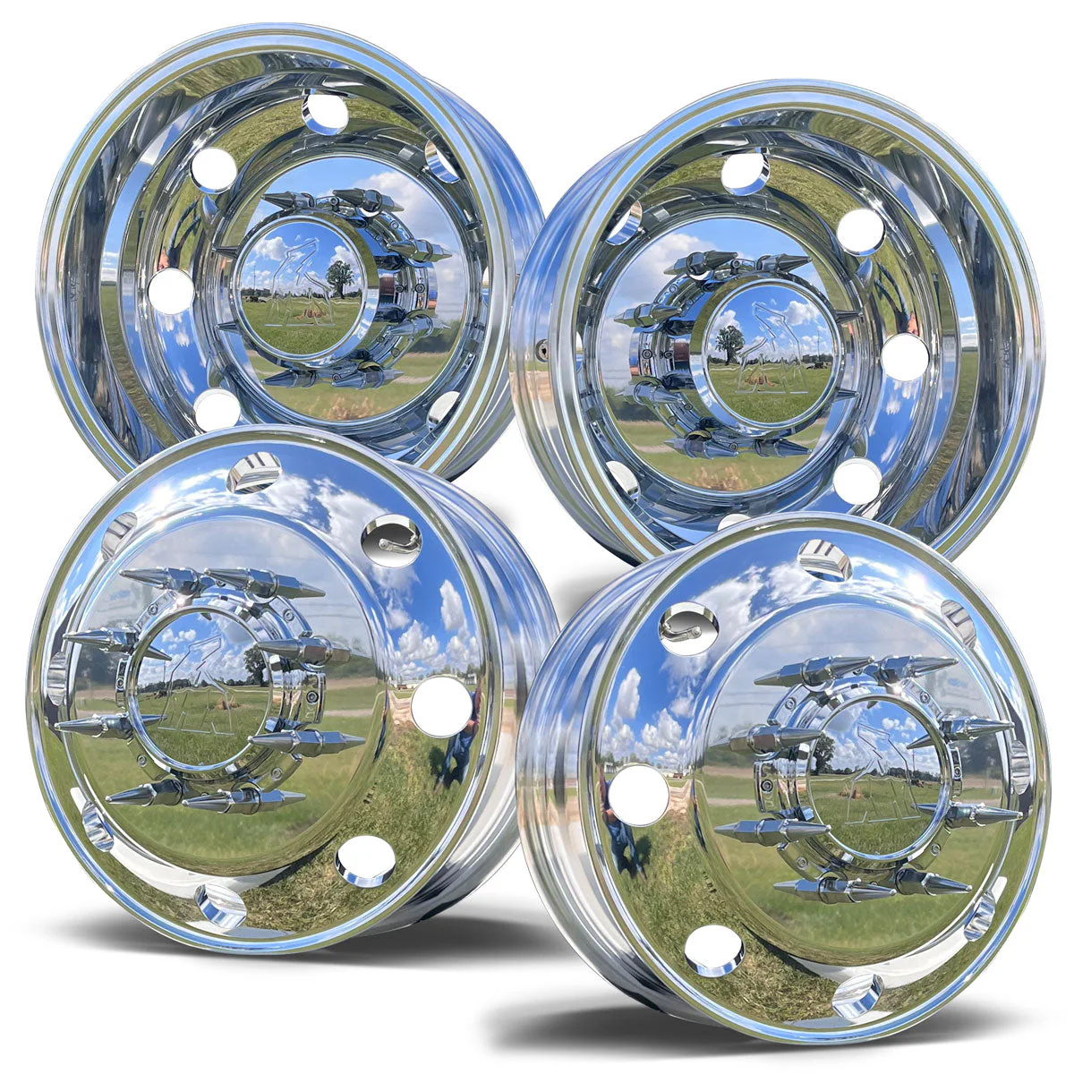 17.0x6.00 Northstar Mirror Polished Both Sides Ford F350 DRW 8X200m Kit (2005-Present) - Image 2