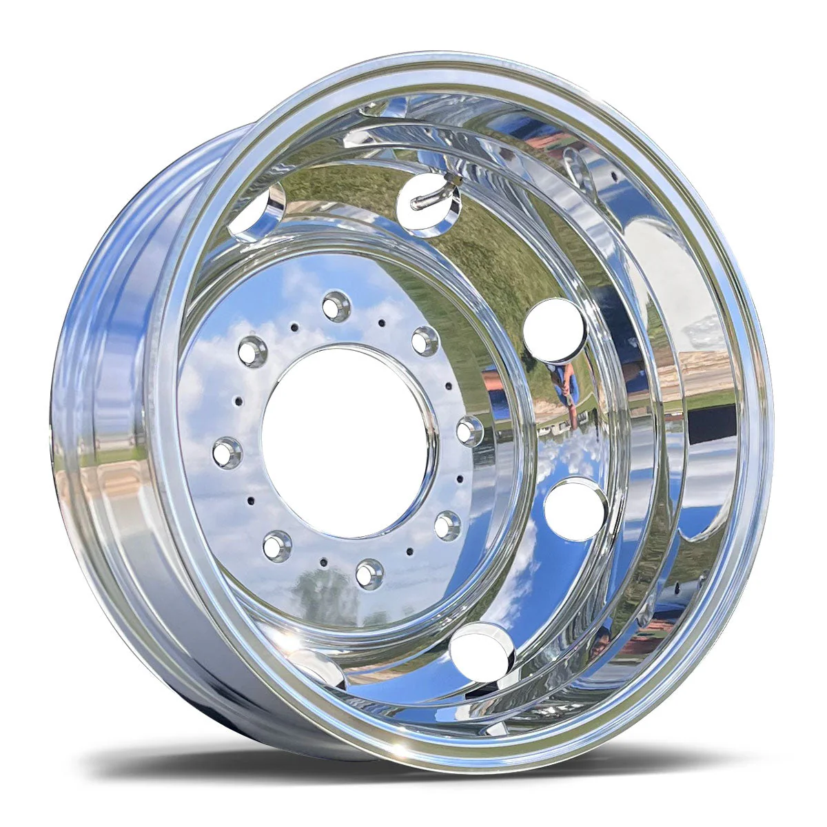 17.0x6.00 Northstar Mirror Polished Both Sides Ford F350 DRW 8X200m Kit (2005-Present) - Image 4