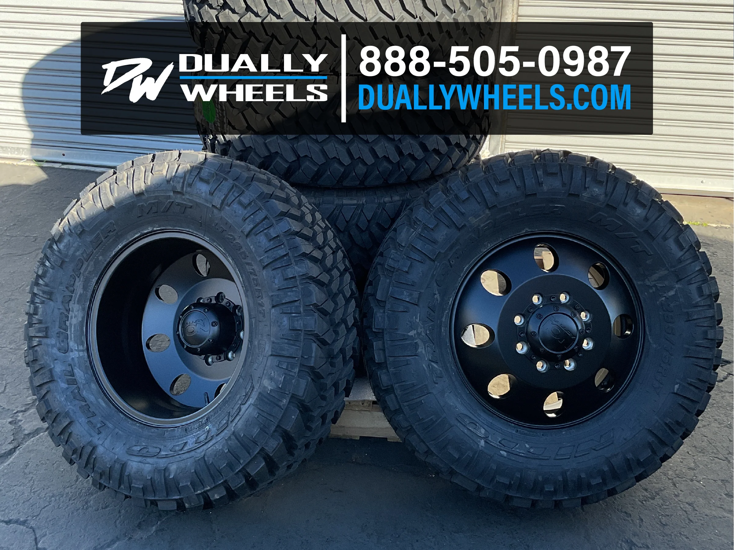 17x6.5 Ion 167 Matte Black PRE-11 GM PRE-19 DODGE PRE-99 FORD DUALLY Wheels 8x6.5 Set of 4 (Fits Stock Tire Sizing) - Image 2