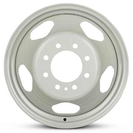 17x6.5 Road Ready RRW-8076 Silver PRE-11 GM DUALLY Wheels 8x6.5 Set of 4 (Fits Stock Tire Sizing)
