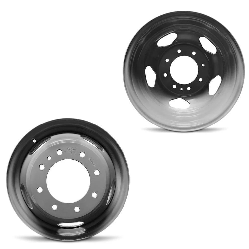 17x6.5 Road Ready RRW-8094 Grey 11-UP GM DUALLY Steel Wheels 8x210 Set of 4 (Fits Stock Tire Sizing)