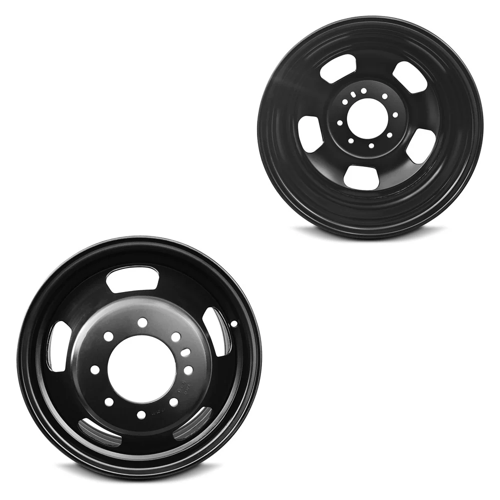 17x6 Road Ready RRW-2191 Black PRE-19 DODGE DUALLY Wheels 8x6.5 Set of 4 (Fits Stock Tire Sizing)