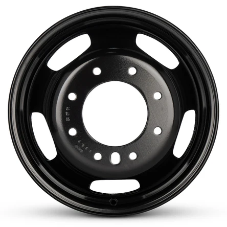 17x6 Road Roady RRW-02703 Black 19-UP DODGE DUALLY Steel Wheels 8x200 Set of 4 (Fits Stock Tire Sizing)