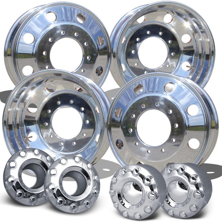 19.5 Northstar Mirror Polished Both Sides 2008-2011 Dodge Ram 4500/5500 DRW 10x225mm 4 Wheel Kit - Image 8