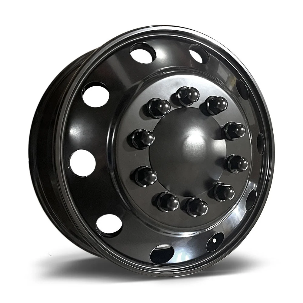19.5X6.00 Northstar 10x225mm Black 4 Wheel Set for Ford & Dodge Ram - Image 2
