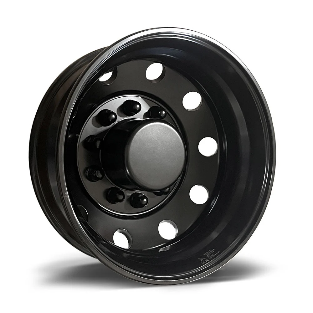 19.5X6.00 Northstar 10x225mm Black 4 Wheel Set for Ford & Dodge Ram - Image 3