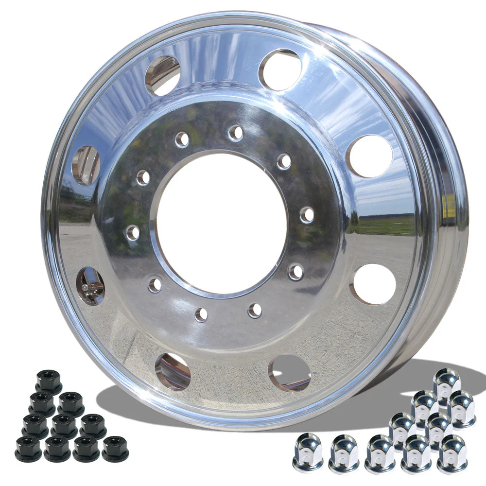 19.5x6.00 Northstar 10x7.25" Hub Pilot Mirror Polished Both Sides Kit (Chevy/GMC 3500HD 1996-2005) - Image 2