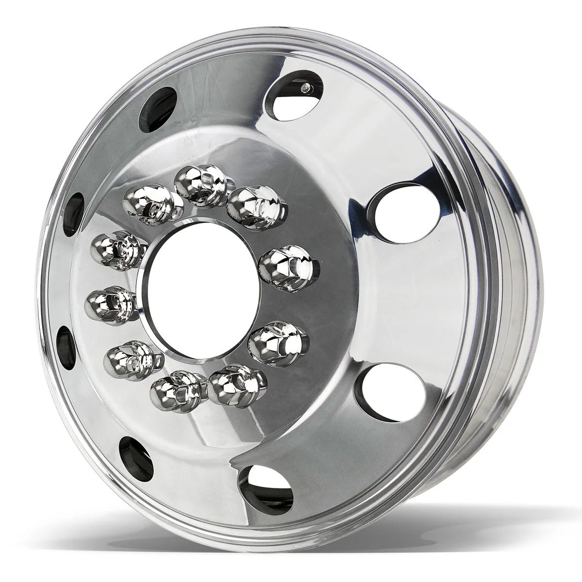 19.5x6.00 Northstar 10x7.25" Hub Pilot Mirror Polished Both Sides Kit (Chevy/GMC 3500HD 1996-2005) - Image 3
