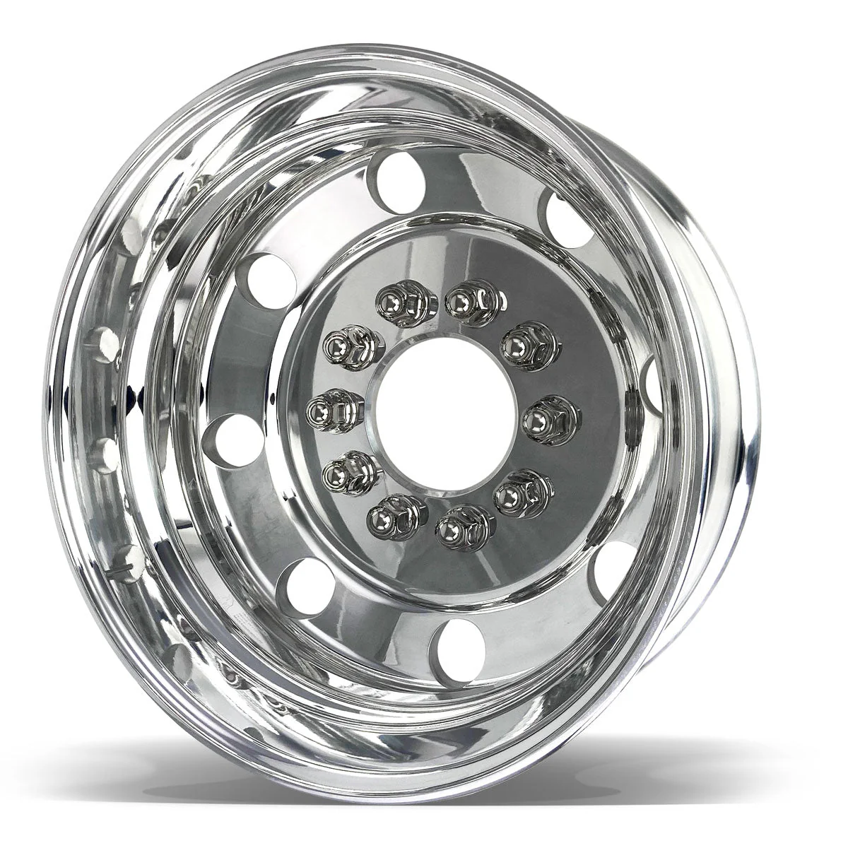 19.5x6.00 Northstar 10x7.25" Hub Pilot Mirror Polished Both Sides Kit (Chevy/GMC 3500HD 1996-2005) - Image 4