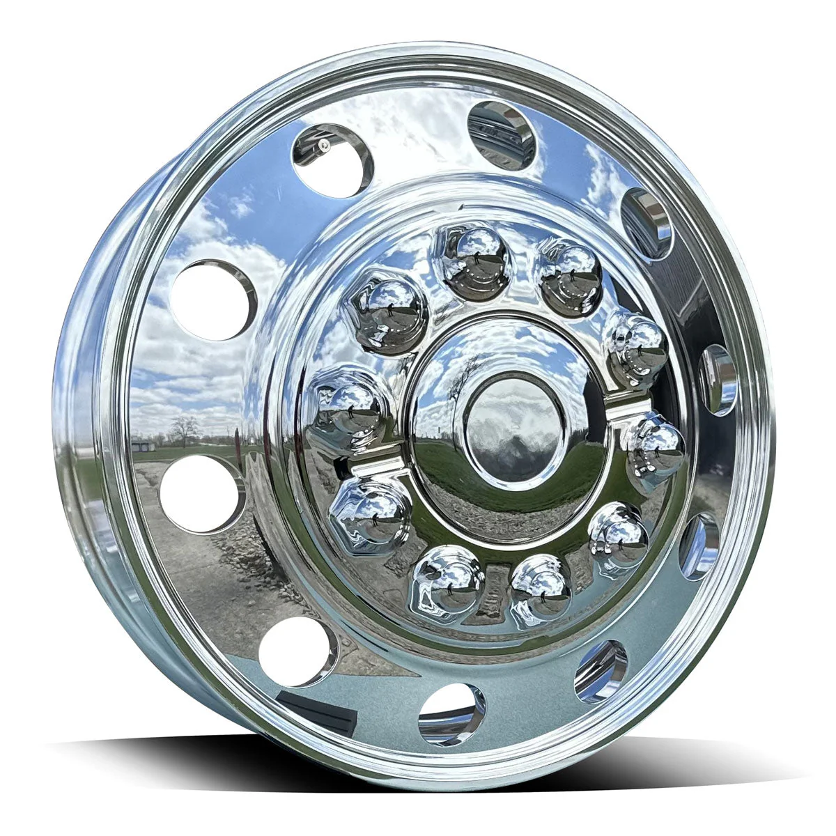 19.5x6.00 Northstar Mirror Polished Both Sides 10 Vent Hole Ram 4500/5500 (2012-Present) 4 Wheel Kit - Image 8