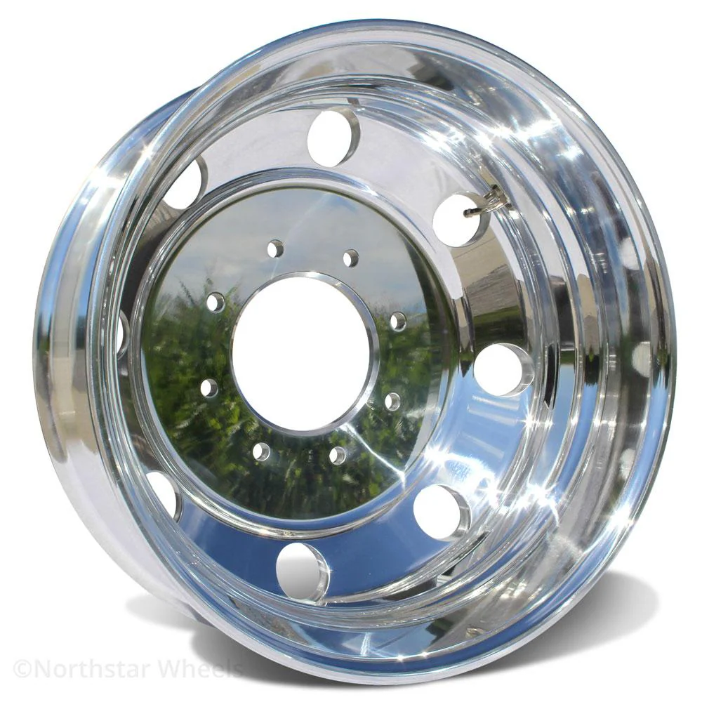 19.5x6.00 Northstar Mirror Polished Both Sides Chevy/GMC 3500 DRW 8X210m Kit (2011-Present) - Image 3