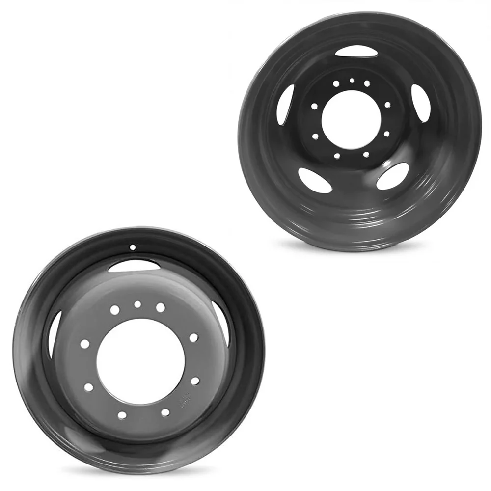 19.5x6 Road Ready RRW-3342 Grey 99-04 FORD DUALLY Wheels 8x225 Set of 6 (Fits Stock Tire Sizing)