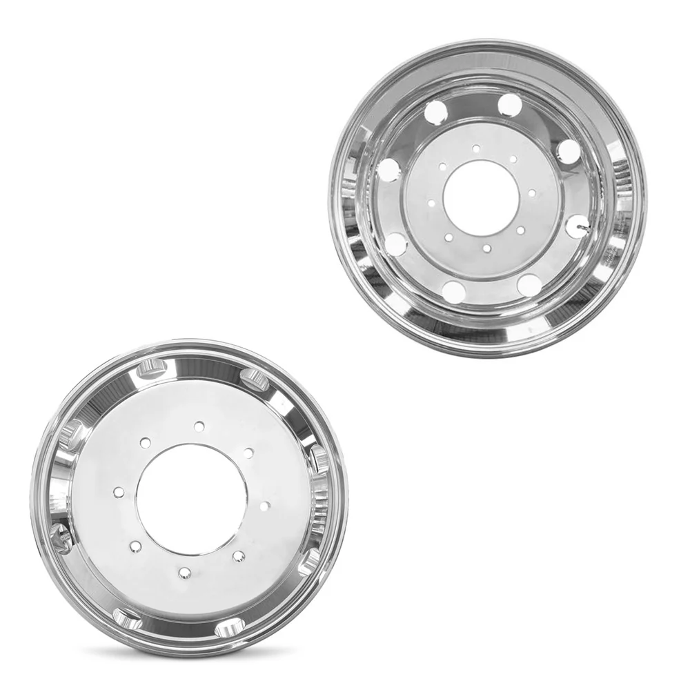 19.5x6 Road Ready RRW-3424 Polished 99-04 FORD DUALLY Wheels 8x225 Pair (Fits Stock Tire Sizing)