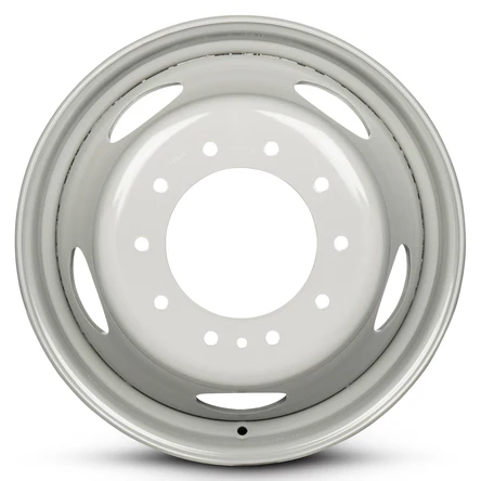 19.5x6 Road Roady RRW-F550 Grey FORD F-450/F-550 DODGE 4500/5500 DUALLY Steel Wheels 10x225 Pair (Fits Stock Tire Sizing)
