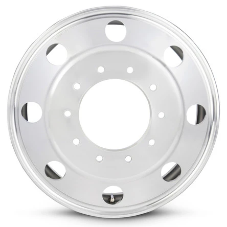 19.5x6 Road Roady RRW-F550A Silver FORD F-450/F-550 DODGE 4500/5500 DUALLY Aluminum Wheels 10x225 Pair (Fits Stock Tire Sizing)