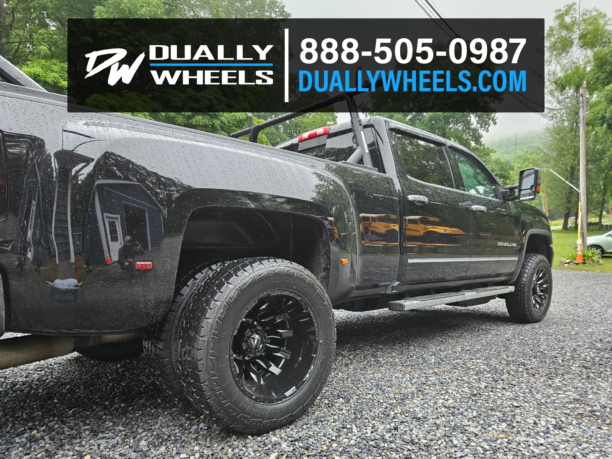 20x10 Fuel D673 Blitz Gloss Black Milled PRE-11 GM DUALLY SUPER SINGLE Wheels 8x6.5 Set of 6 (Fits UP to 12.50 tire) - Image 6
