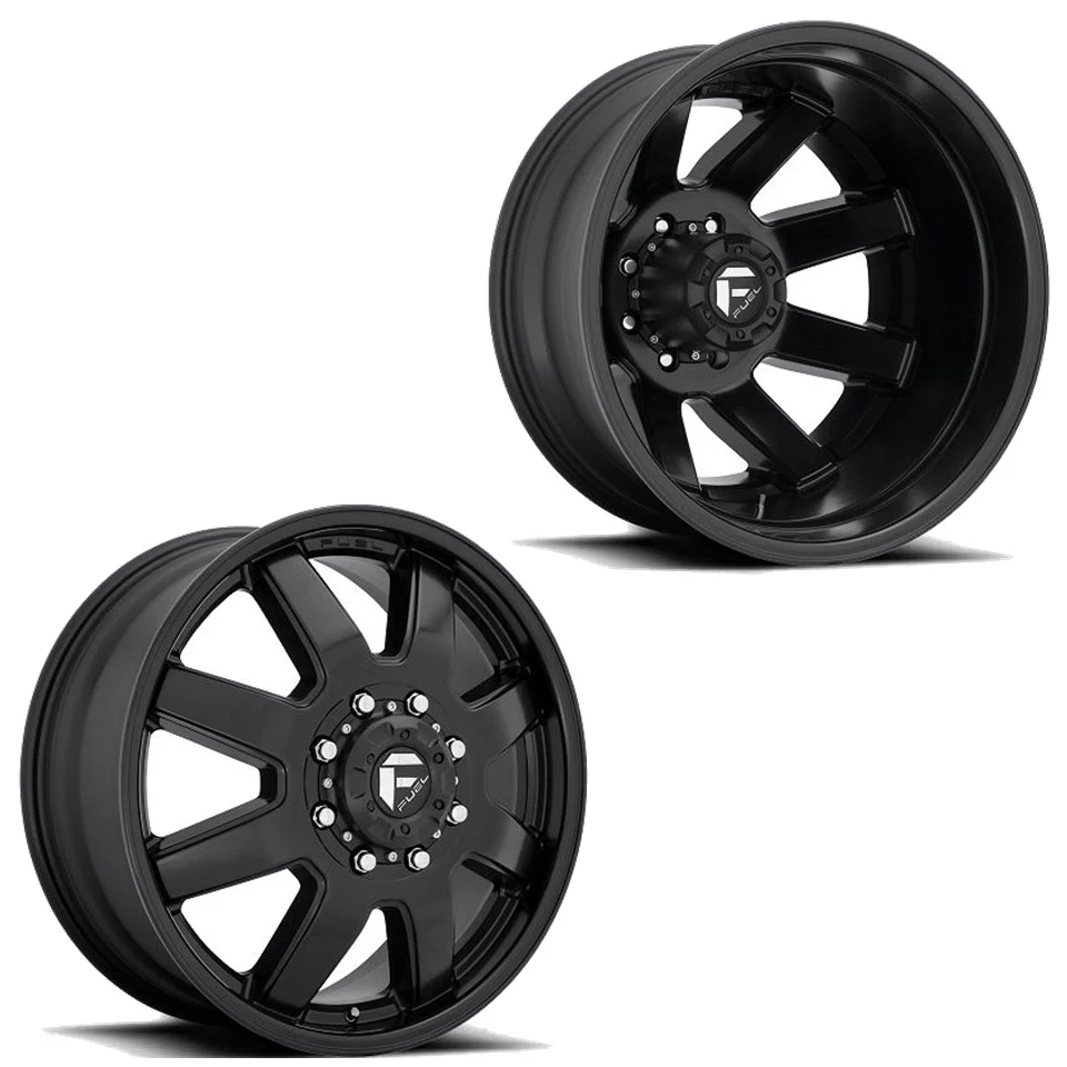 20x8.25 D436 Fuel Maverick Matte Black PRE-11 GM Dually Wheels 8x6.5 Set of 6 (Fits Stock UP to 285 tire)