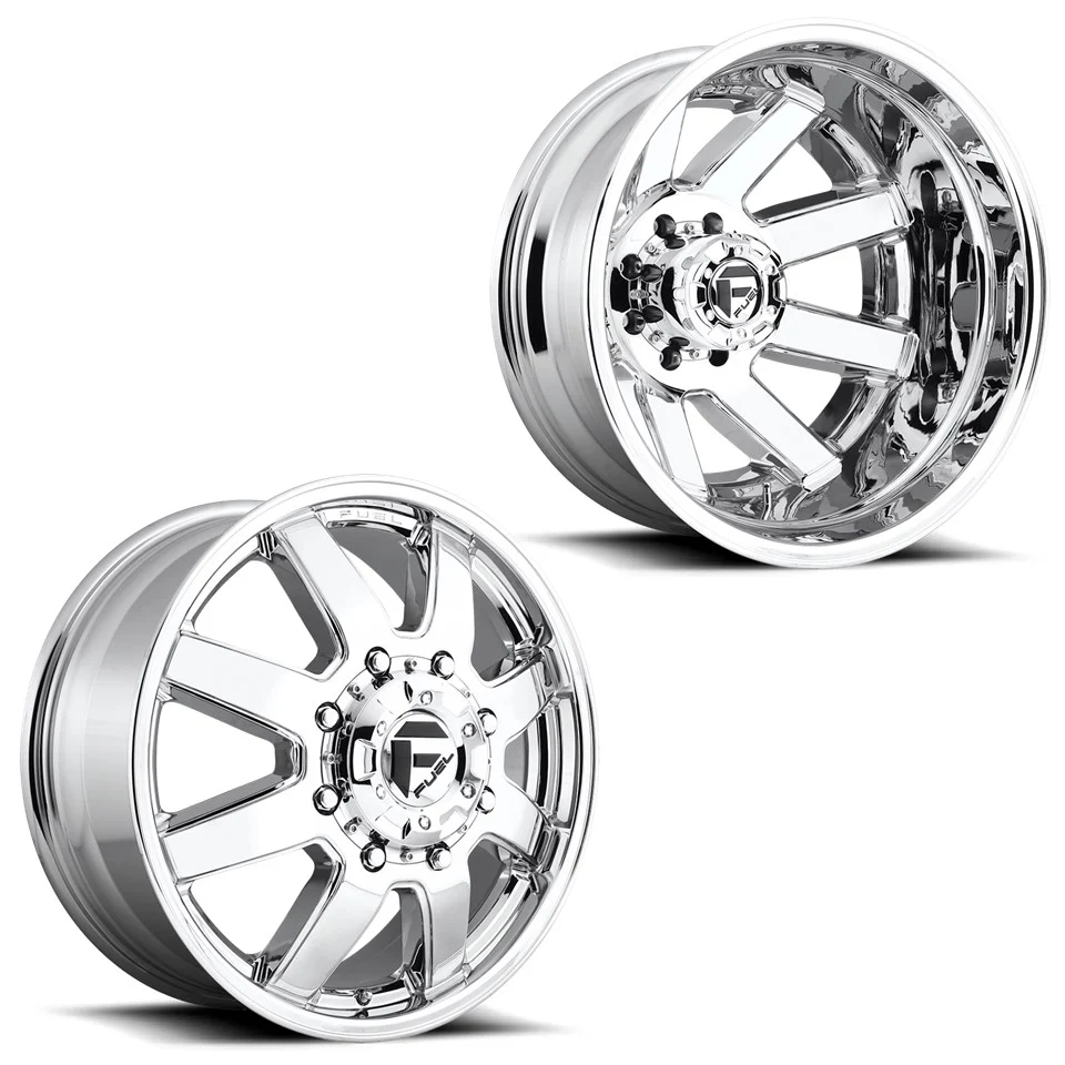 20x8.25 D536 Fuel Maverick Chrome PRE-19 DODGE DUALLY Wheels 8x6.5 Set of 6 (Fits Stock UP to 285 tire)