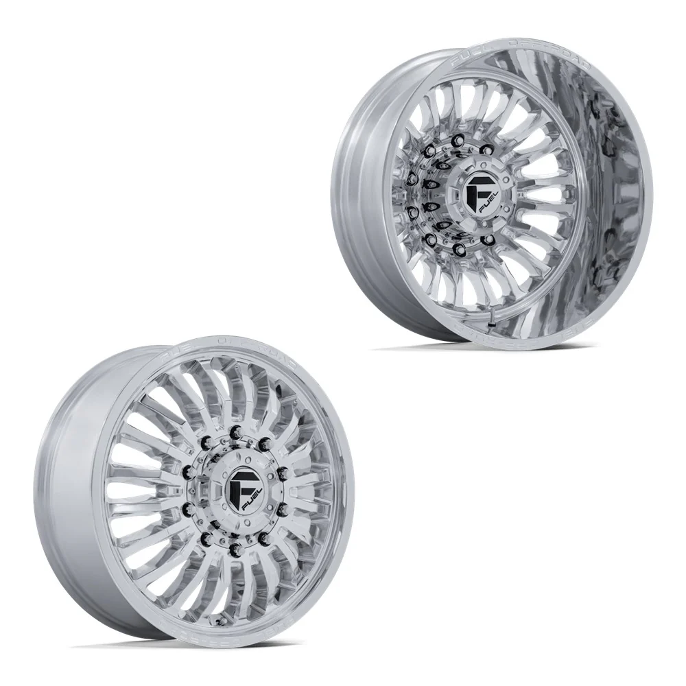 20x8.25 Fuel Off-Road D891 Arc Polished 05-UP FORD 19-UP DODGE DUALLY Wheels 8x200 Set of 6 (Fits 13.50 and up tire)