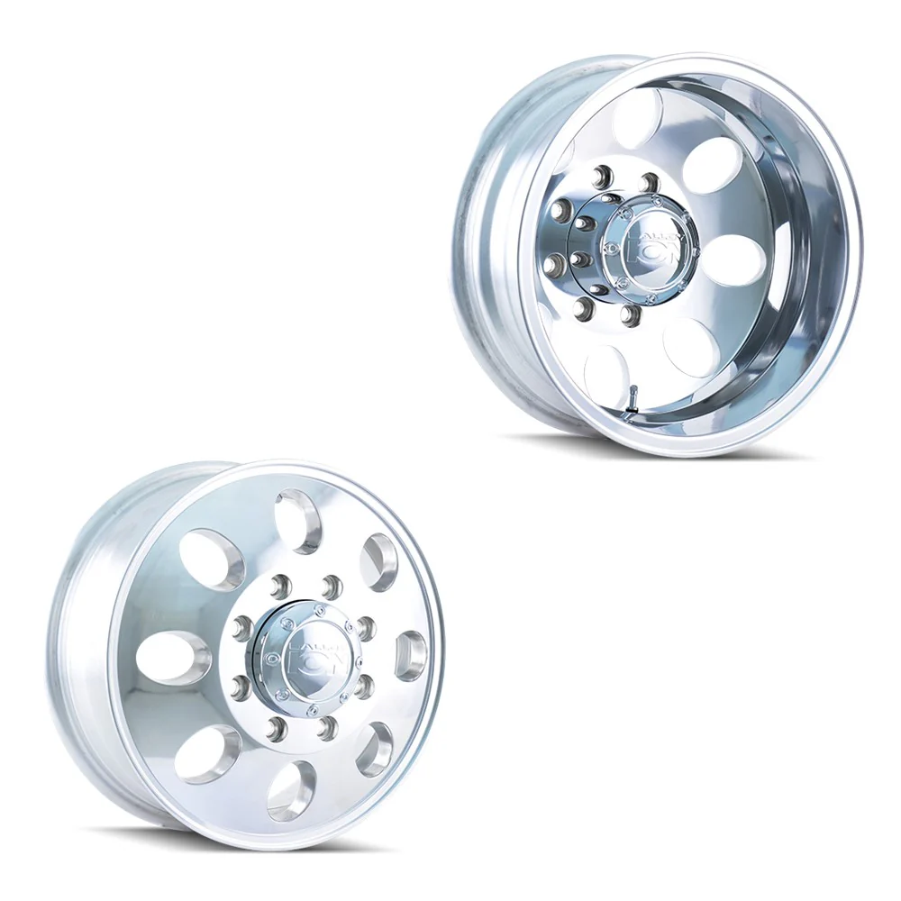 20x8.25 Ion 167 Polished 05-UP FORD 19-UP DODGE DUALLY Wheels 8x200 Set of 6 (Fits UP to 12.50 tire)