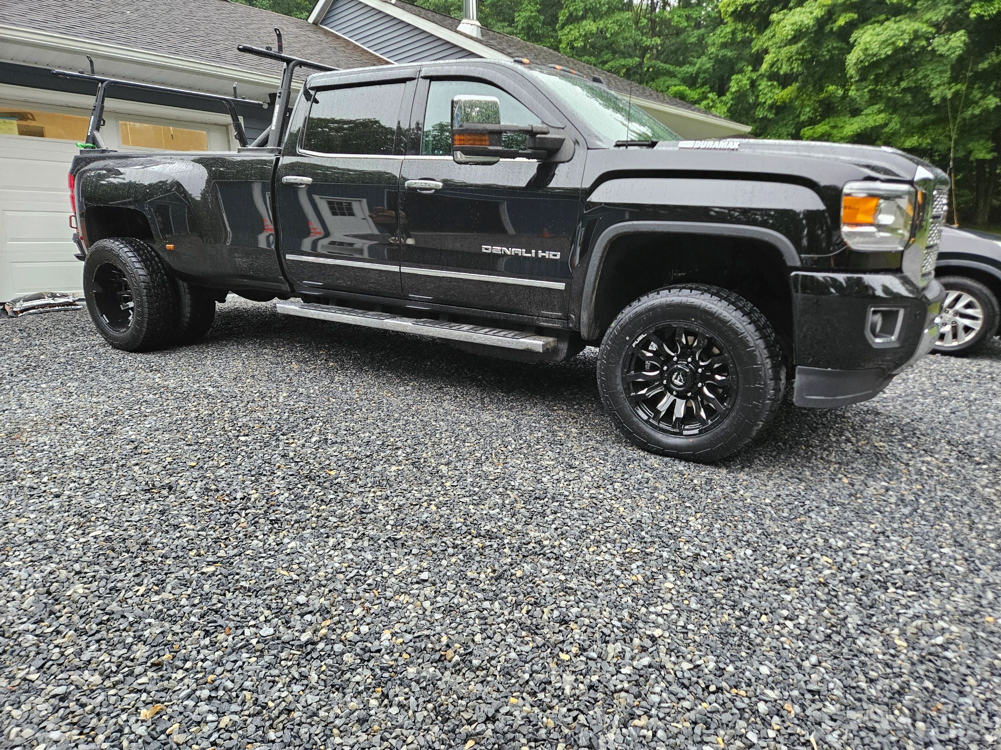 20x9 Fuel D673 Blitz Gloss Black Milled 05-UP FORD DUALLY SUPER SINGLE Wheels 8 Lug Set of 6 (Fits UP to 13.50 tire) - Image 2