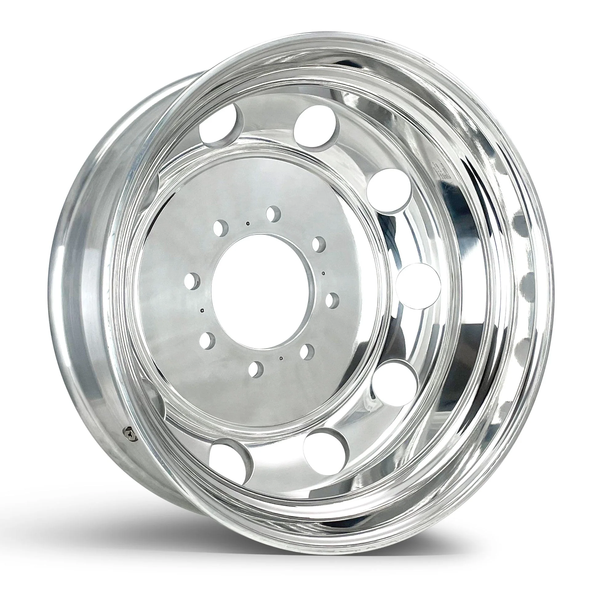 22.5 Aluminum Mirror Polished Chevy/GMC 3500 Wheel Kit (8x210mm) - Image 3