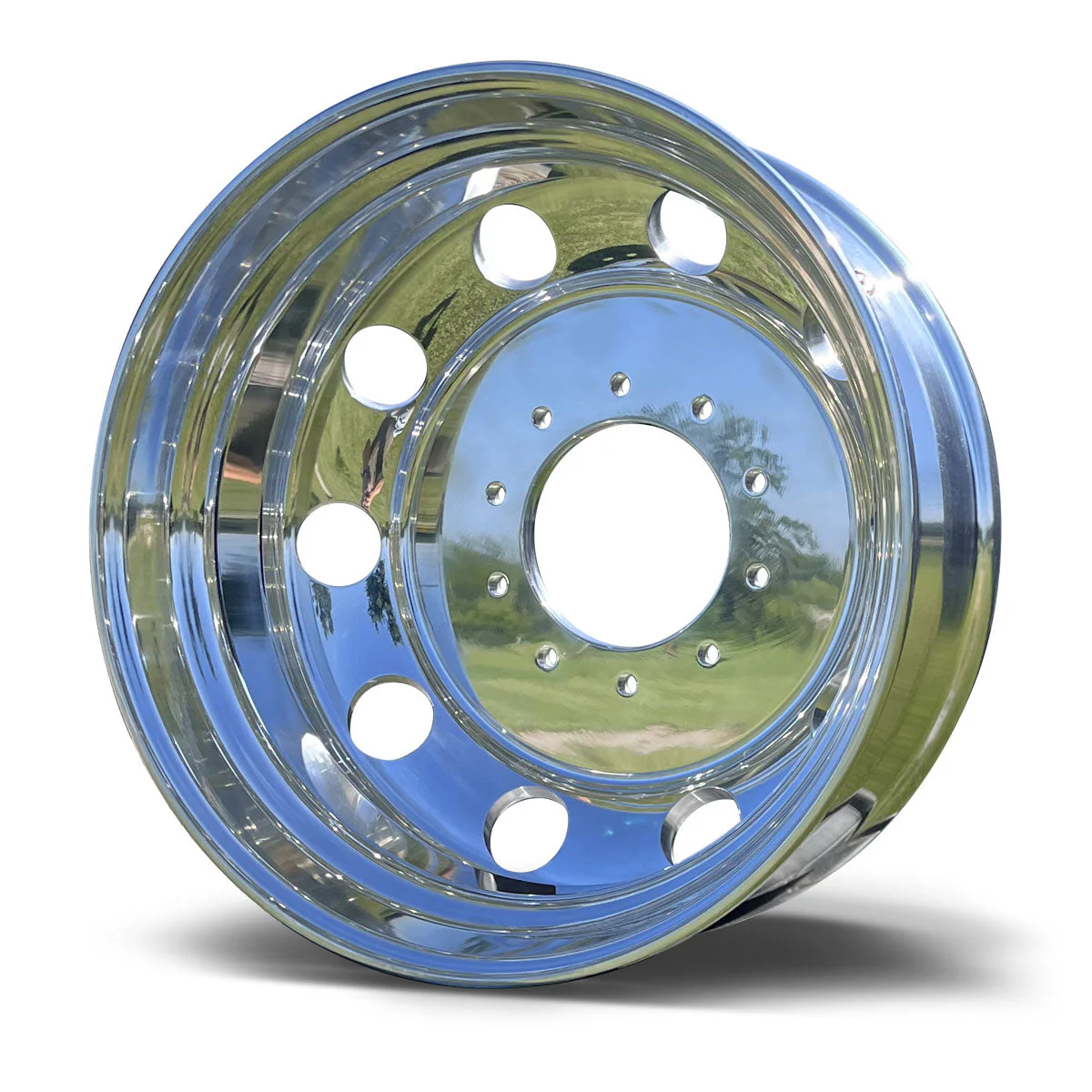 22.5x6.75 Northstar Direct Bolt-On 6-Wheel Kit – Fits 2008–2011 Ram 4500/5500 DRW (Mirror Polished Aluminum & Steel Duals) - Image 4