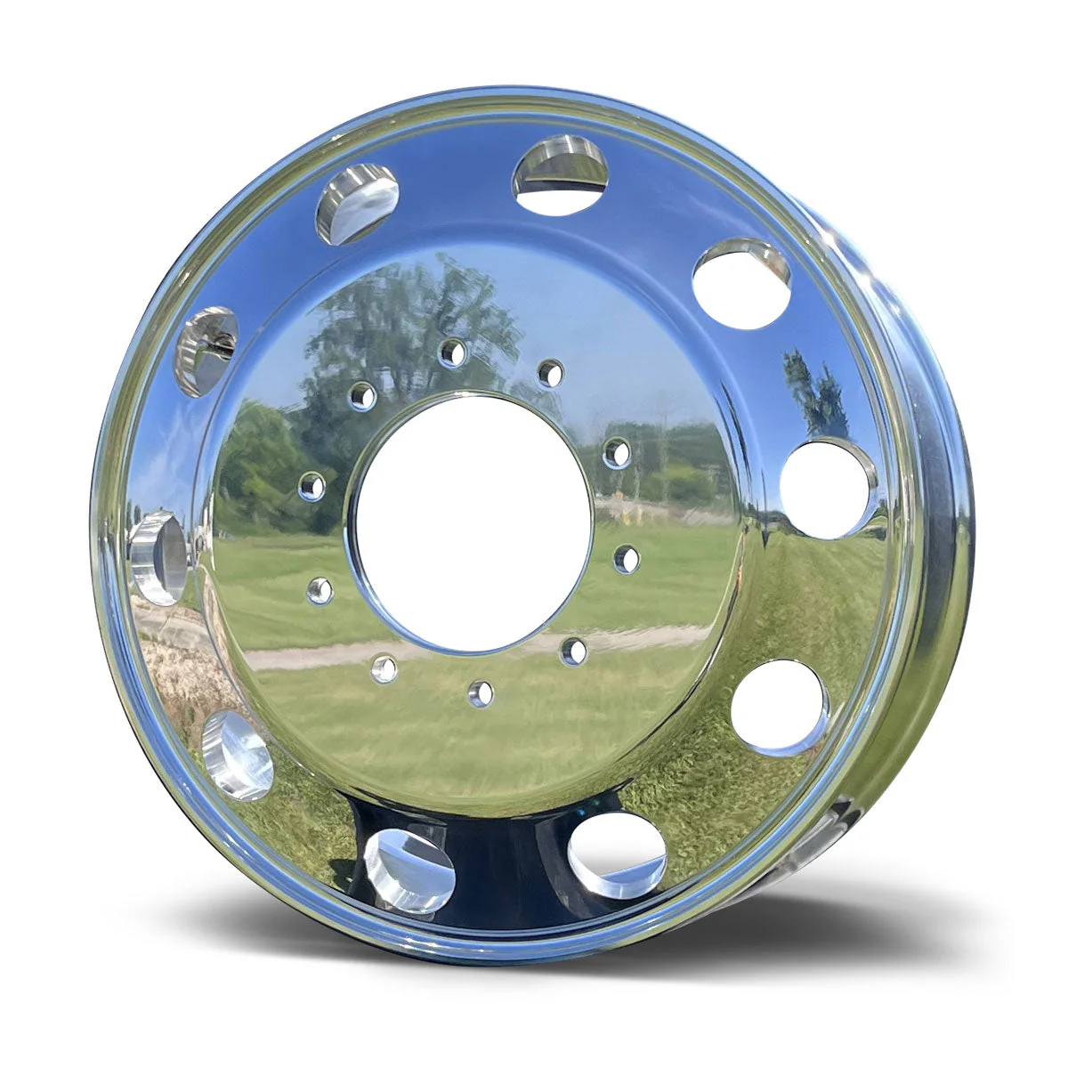 22.5x6.75 Northstar Direct Bolt-On 6-Wheel Kit – Fits 2012–Present Ram 4500/5500 DRW (Mirror Polished Aluminum & Steel Duals) - Image 6