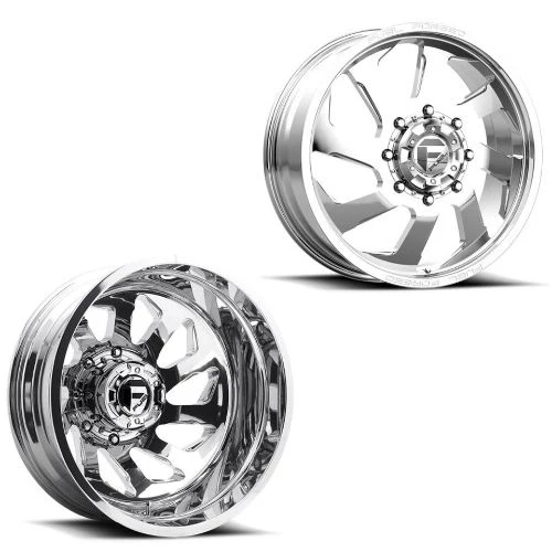 20x8.25 FF39D Fuel Forged Polished 05-UP FORD 19-UP DODGE DUALLY Wheels 8x200 Set of 6 (Fits UP to 12.50 tire)