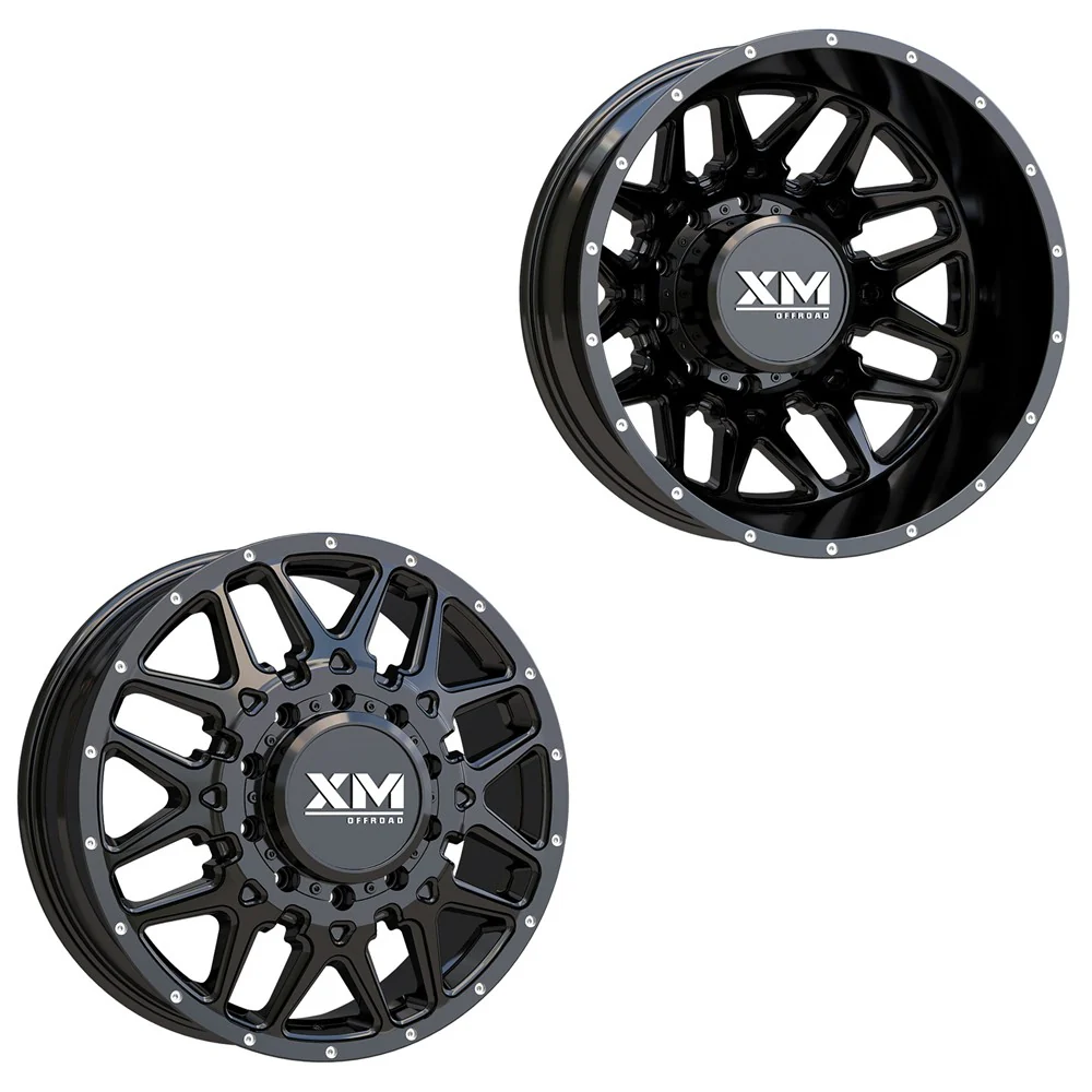 20x8.25 XM Off-Road XM-900 Matte Black PRE-19 DODGE DUALLY Wheels 8x6.5 Set of 6 (Fits up to 12.50 tire)