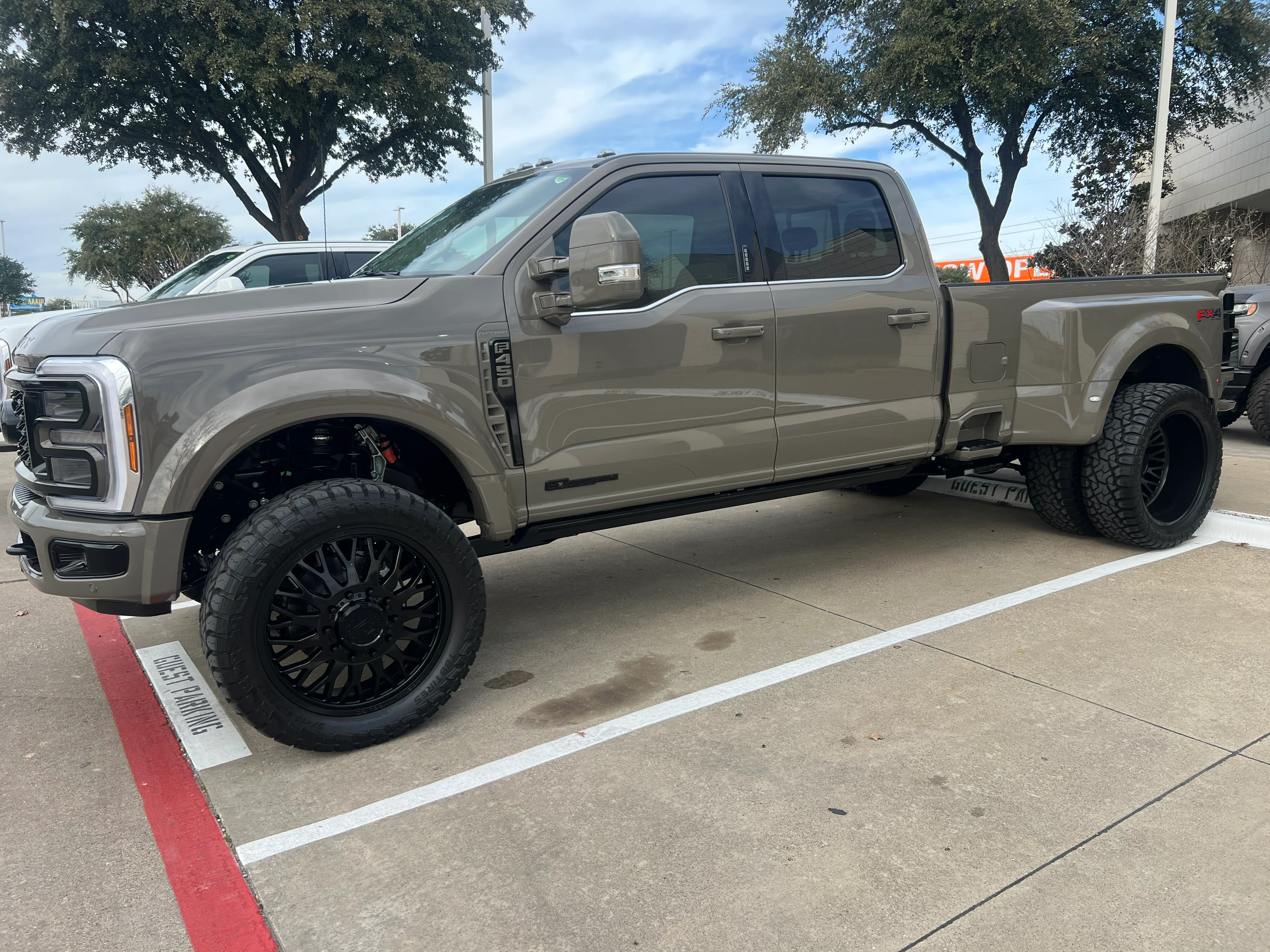 24x8.25 Arena A121 Monarch Glossy Black FORD/DODGE DUALLY Wheels 10x225 Set of 6 (Fits up to 12.50 tire) - Image 2