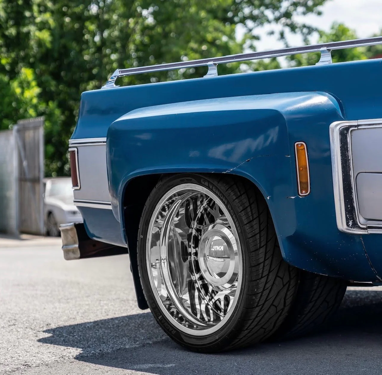 20x8.25 DDC The Mesh Polished PRE-11 GM PRE-19 DODGE PRE-99 FORD FORGED DUALLY Wheels 8x6.5 Set of 6 (Lowered Fitment - Lug Nuts AND Billet Lug Covers Included) - Image 2