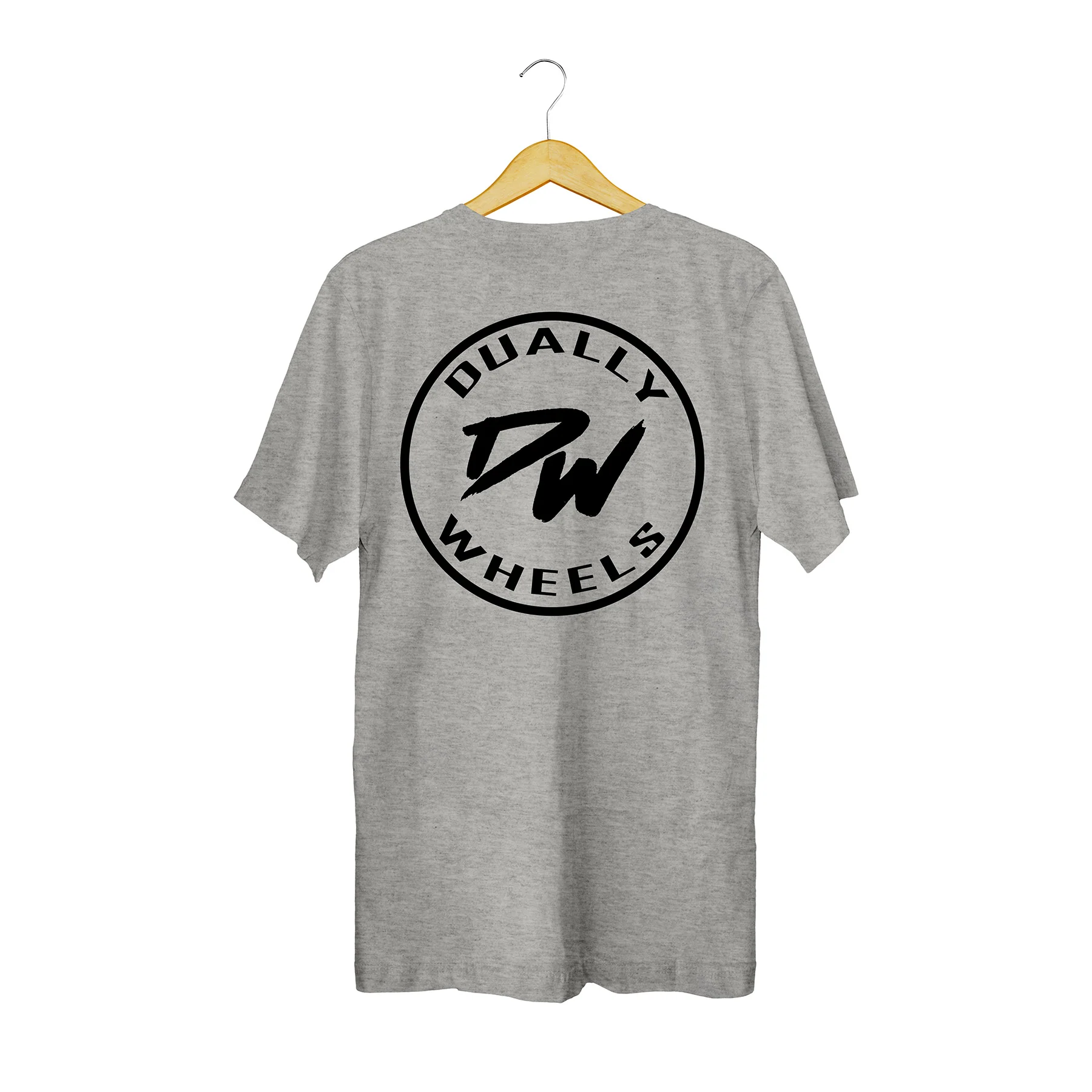 DuallyWheels.com Grey Classic Logo T-Shirt (XXL)
