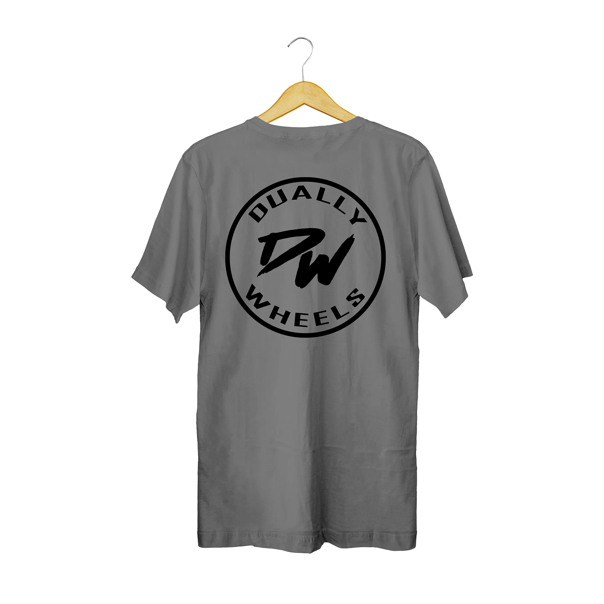 DuallyWheels.com Grey Classic Logo T-Shirt (XS)