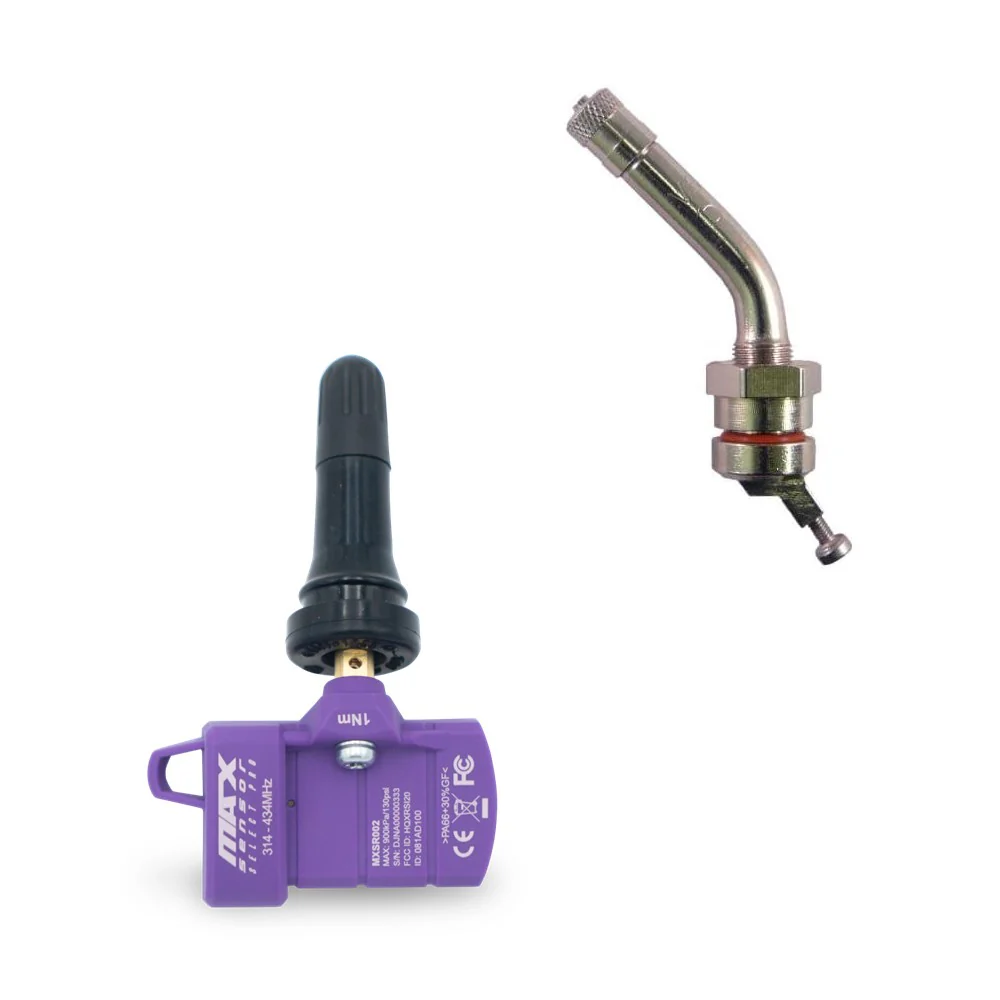 Max Gen 5 (Multi-Frequency) Rubber TPMS Sensors W/ Large Stems (For 19.5 and KG1) Set of 6