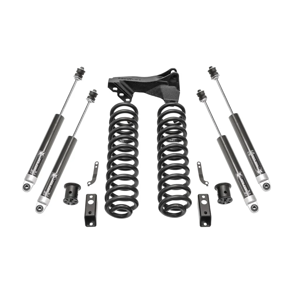 ReadyLIFT 2.5'' Coil Spring Front Lift Kit W/ Falcon 1.1 Monotube Front/Rear Shocks & Front Track Bar Bracket Fits Ford F350 Diesel 2017-2019