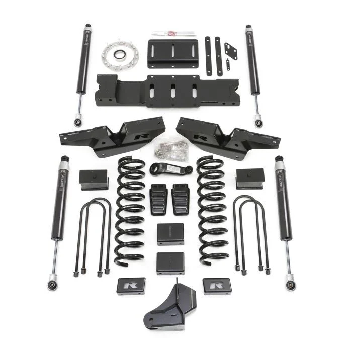 ReadyLIFT 4.5'' Coil Lift Kit - Front/Rear Track Bar Brackets, Front Coils & Rear Blocks, Drop Brackets W/ Falcon Shocks Fits Dodge/Ram 3500 2019-2024