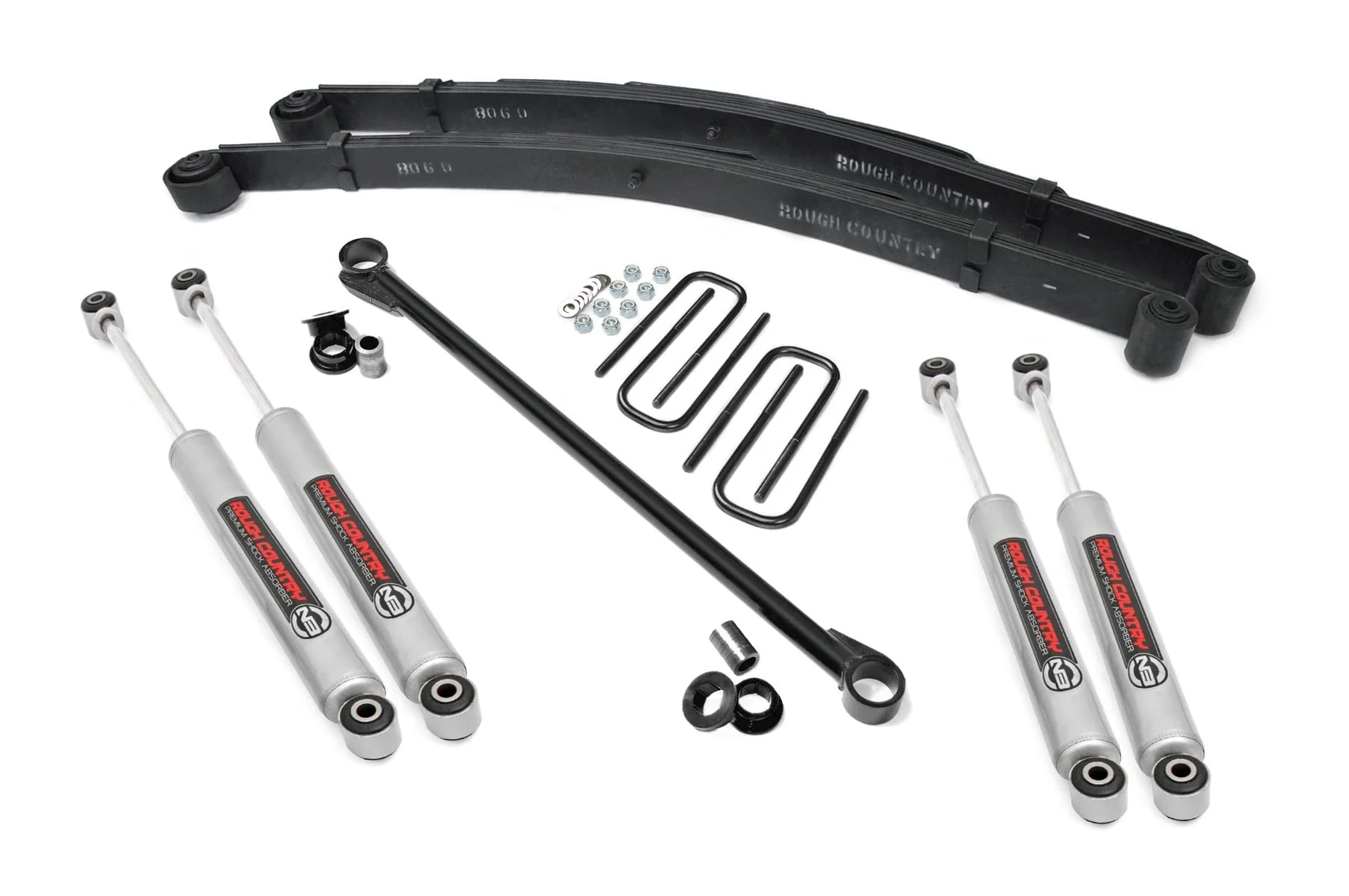 Rough Country 2.5 Inch Leveling Kit Leaf Spring Fits Ford F-350 4WD 1999-2004