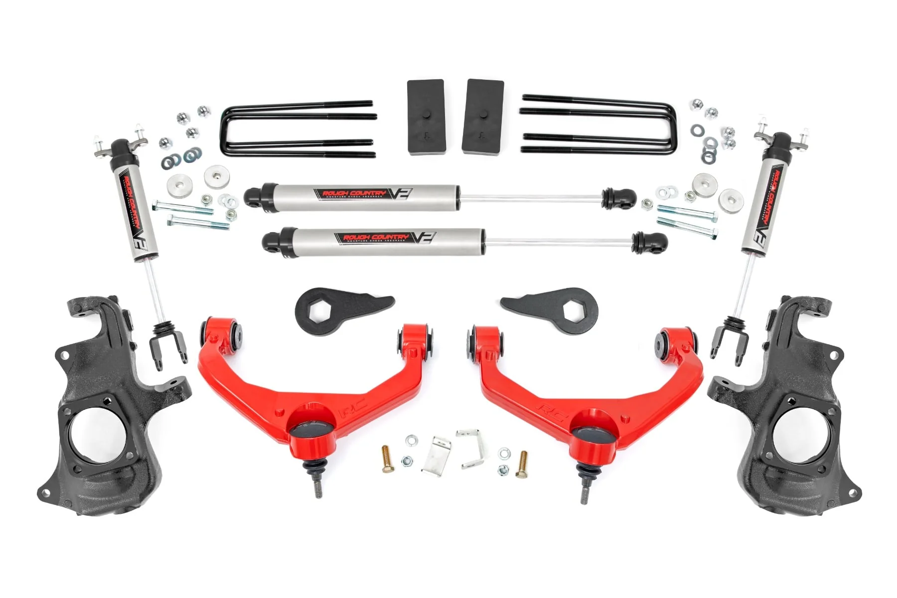 Rough Country 3.5 Inch Knuckle Lift Kit V2 Fits Chevrolet/GMC 3500 2/4WD 2011-2019