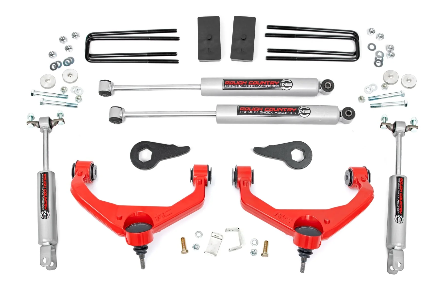Rough Country 3.5 Inch Lift Kit Fits Chevrolet/GMC 3500 2/4WD 2011-2019