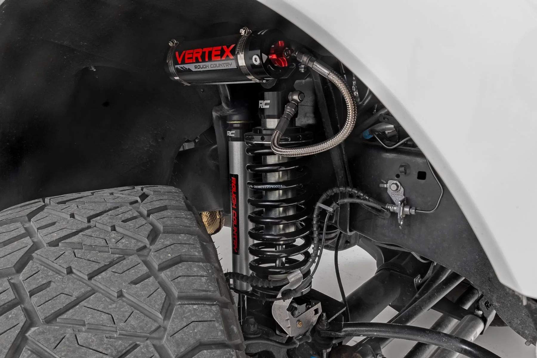 Rough Country 3 Inch Coilover Conversion Upgrade Kit Gas Fits Ford F-350 4WD 2005-2022 - Image 2